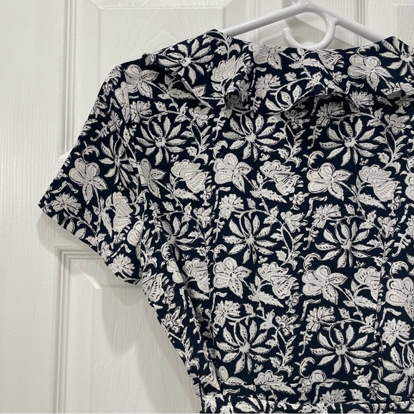 Ann Taylor LOFT Floral Wrap Dress with Ruffle V Neck - Picture 8 of 14